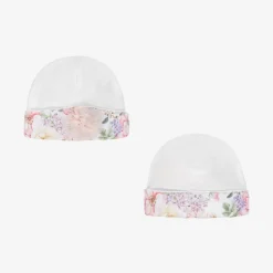 Sofija Baby Girls White Cotton Blanket Gift Set Clearance