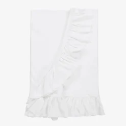 Lemon Loves Layette Baby Girls Cotton Blanket (90cm) White Discount