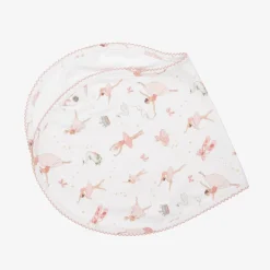 My Little Pie Baby Girls White Cotton Opera Burp Cloth (59cm)