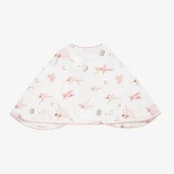 My Little Pie Baby Girls White Cotton Opera Burp Cloth (59cm)