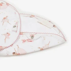 My Little Pie Baby Girls White Cotton Opera Burp Cloth (59cm)