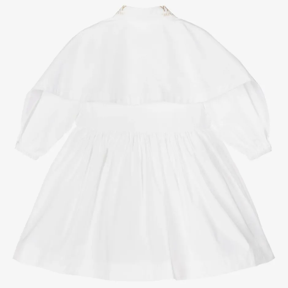 Burberry Baby Girls White Cotton Shirt Dress Sale