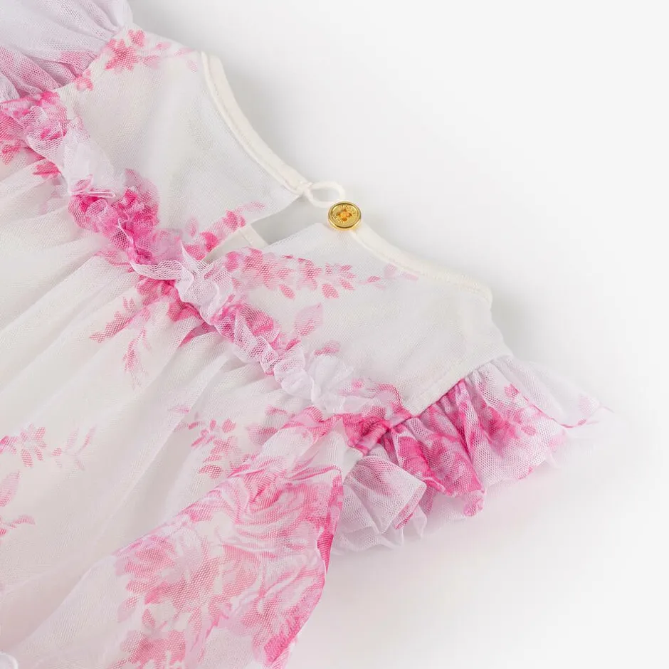 Angels Face Baby Girls White Floral Dress Snowdrop Discount