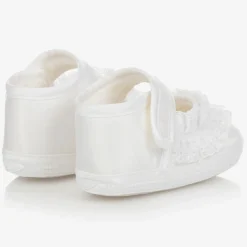 Sarah Louise Baby Girls White Lace Shoes Clearance
