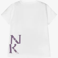 Moncler Enfant Baby Girls White Logo T-Shirt New