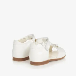 Dolce amp; Gabbana Baby Girls White Patent Leather Sandals