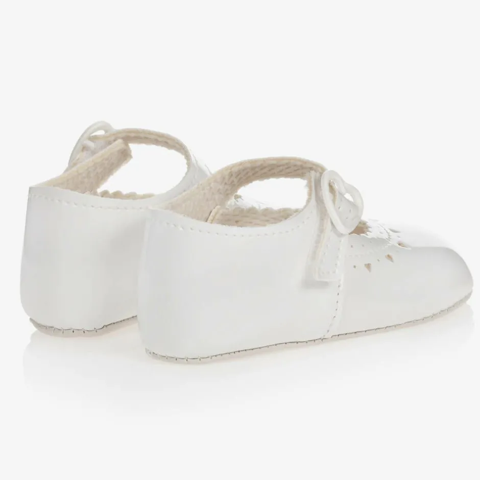 Early Days Baby Girls White Patent Pre-Walker Shoes Hot