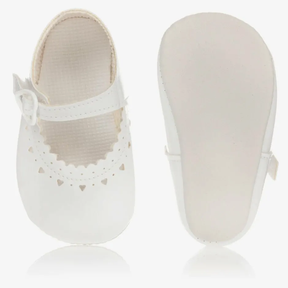 Early Days Baby Girls White Patent Pre-Walker Shoes Hot