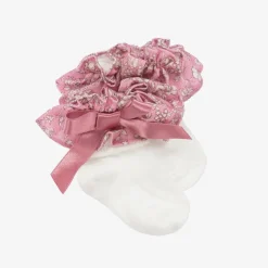 Patachou Baby Girls White Ruffle Socks Discount