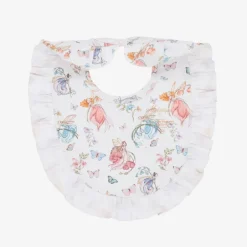 My Little Pie Baby Girls White Supima Cotton Daphne Bib Discount