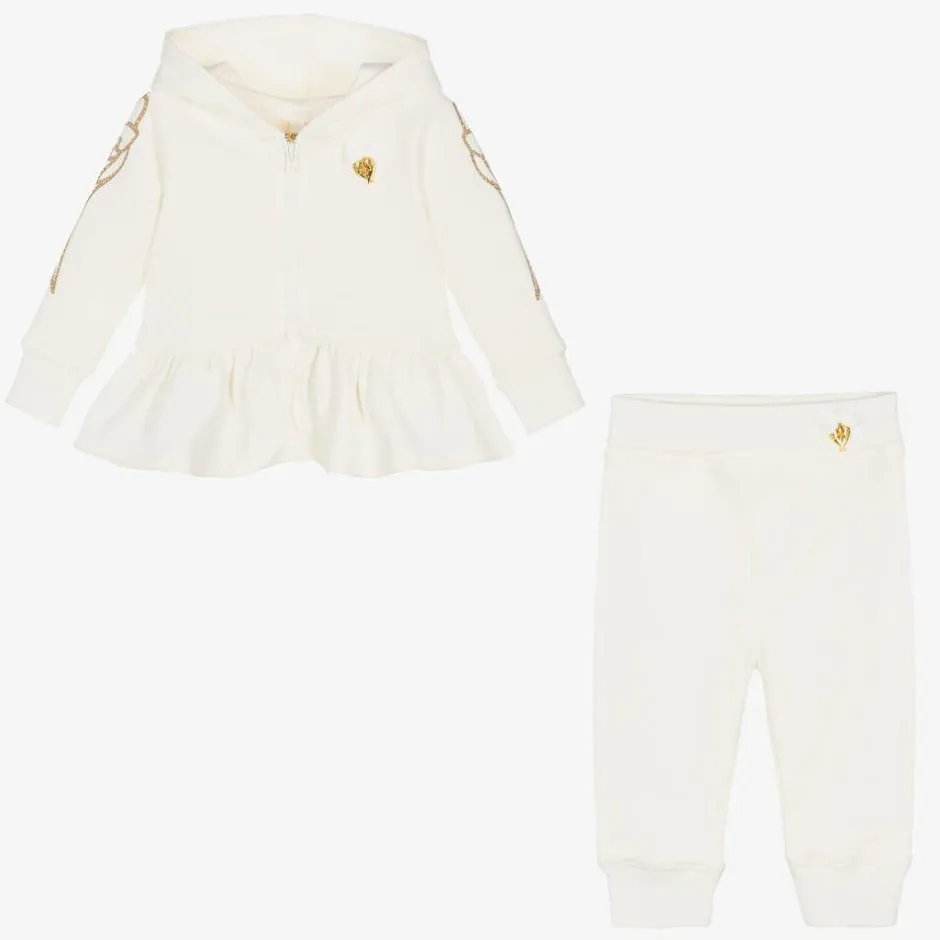 Angels Face Baby Girls White Tracksuit Outlet