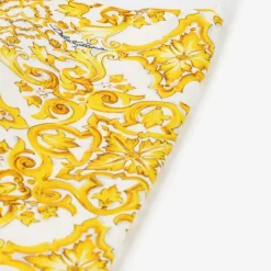 Dolce amp; Gabbana Baby Girls Yellow Majolica Print Cotton Leggings Best