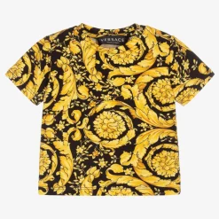 Versace Baby Gold Barocco T-Shirt Hot