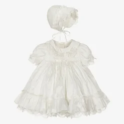 Sarah Louise Baby Ivory Silk Dress Set Best