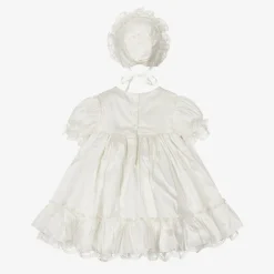 Sarah Louise Baby Ivory Silk Dress Set Best