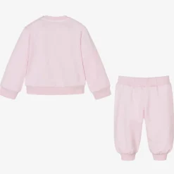 Versace Baby Pale Pink Logo Tracksuit