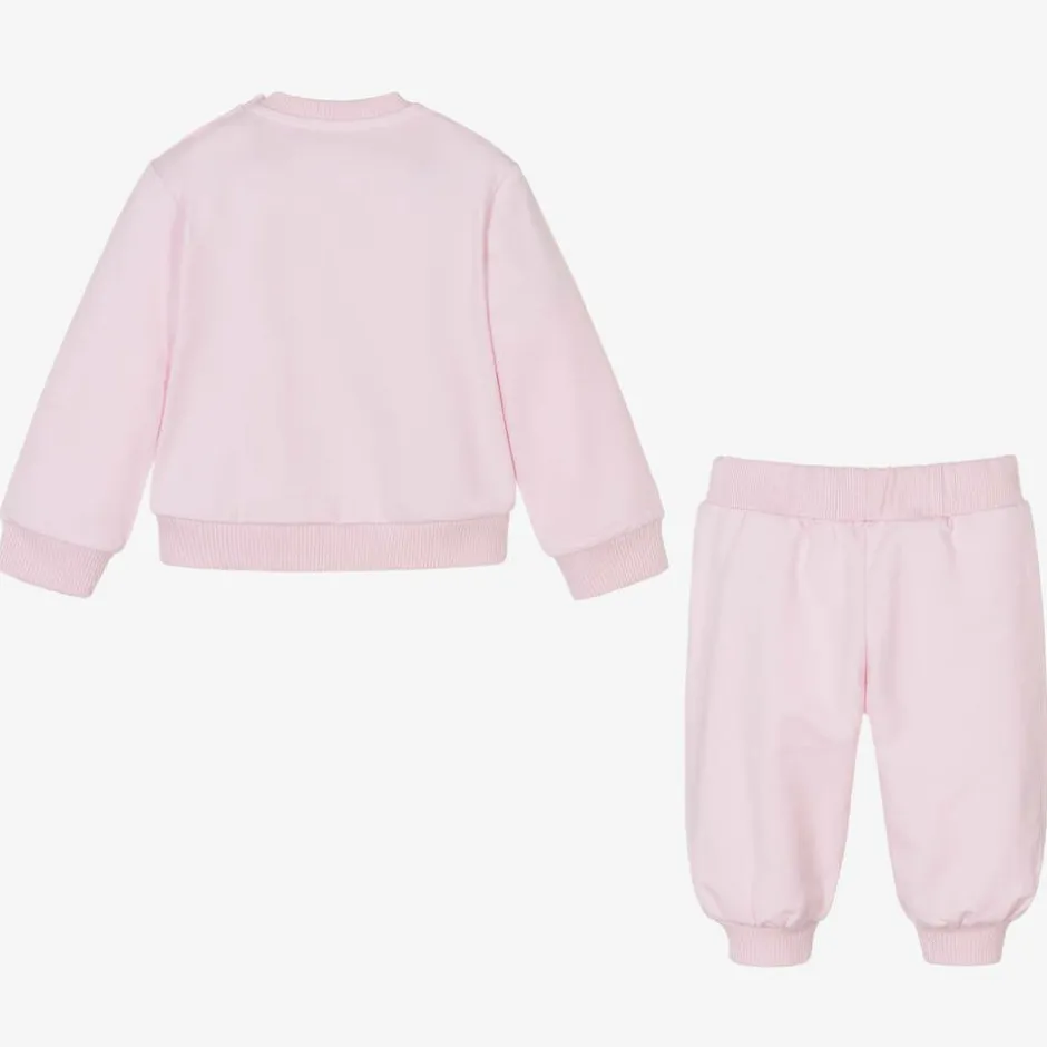 Versace Baby Pale Pink Logo Tracksuit