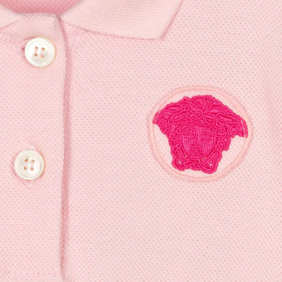 Versace Baby Pink Medusa Polo Dress Hot
