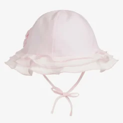 Sarah Louise Baby Pink Polycotton Sun Hat Clearance