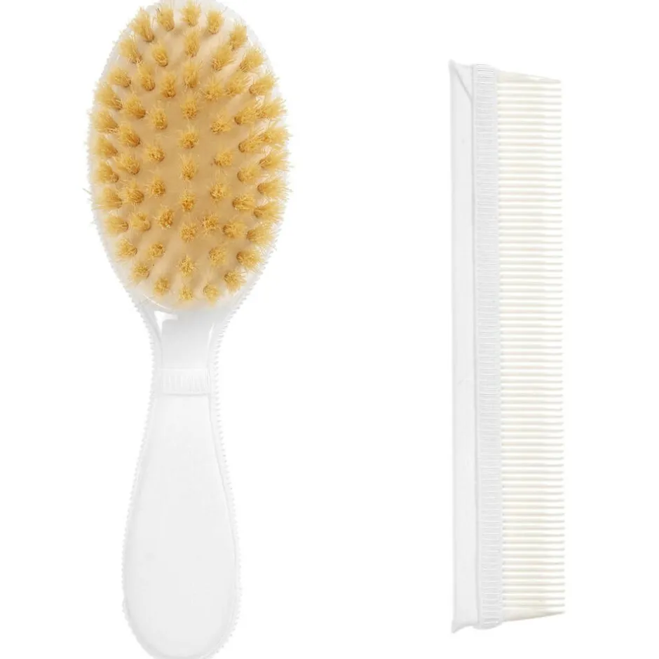 Tartine et Chocolat Baby White Brush & Comb Set Outlet