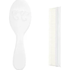 Tartine et Chocolat Baby White Brush & Comb Set Outlet