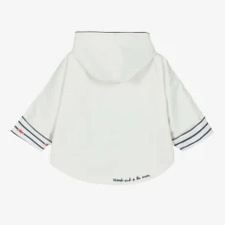 Week-end à la mer Baby White Hooded Rain Cape Discount