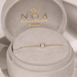 NOA Mini Babys 1st 18kt Gold & Diamond Bracelet