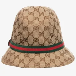 Gucci Beige & Brown GG Canvas Hat Best