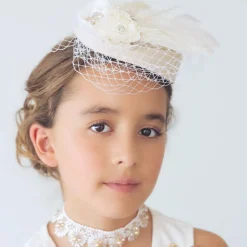 Sienna Likes To Party Beige & Ivory Occasion Hat Clearance