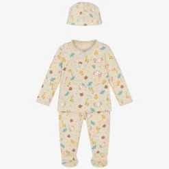 Guess Beige Babysuit Gift Set Best