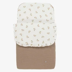 Artesanía Granlei Beige Bear Print Baby Nest (76cm) Best