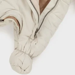 Deux par Deux Beige Bear Snowsuit & Neck Warmer Set Discount