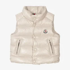 Moncler Enfant Beige Bernard Down Padded Gilet New