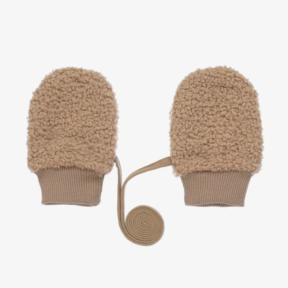 Jamiks Beige Bouclé Mittens Outlet