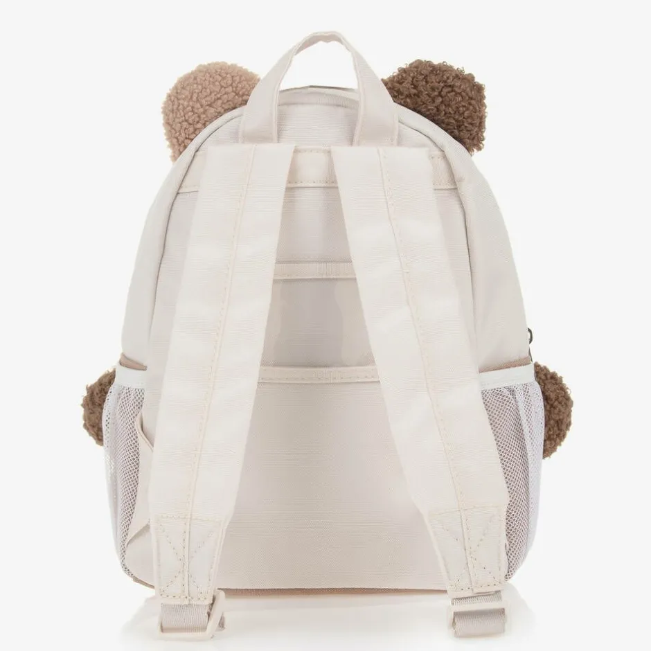 Mayoral Beige Bouclé Teddy Bear Backpack (25cm) Outlet