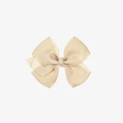Bowtique London Beige Bow Hair Clip (10cm) Tan Outlet