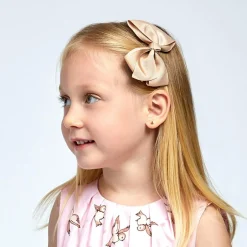 Bowtique London Beige Bow Hair Clip (10cm) Tan Outlet