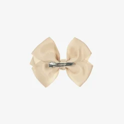 Bowtique London Beige Bow Hair Clip (10cm) Tan Outlet