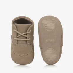 Mayoral Newborn Beige Brogue Pre-Walker Shoes Clearance