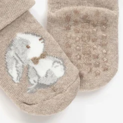 Mayoral Newborn Beige Bunny Cotton Baby Socks New
