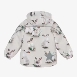 Molo Beige Bunny Rabbit Padded Ski Jacket Clearance