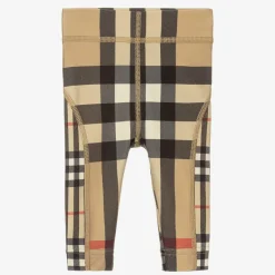 Burberry Beige Check Baby Sun Protective Leggings New