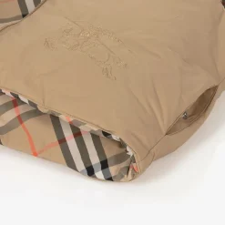 Burberry Beige Check Reversible Down Gilet SandCheck Online