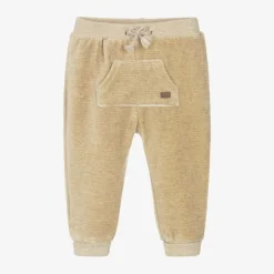 Mayoral Newborn Beige Corduroy Baby Joggers Sale