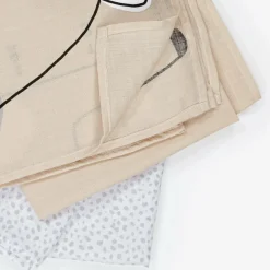 Mayoral Beige Cotton Baby Milestone Swaddles (2 Pack) Online