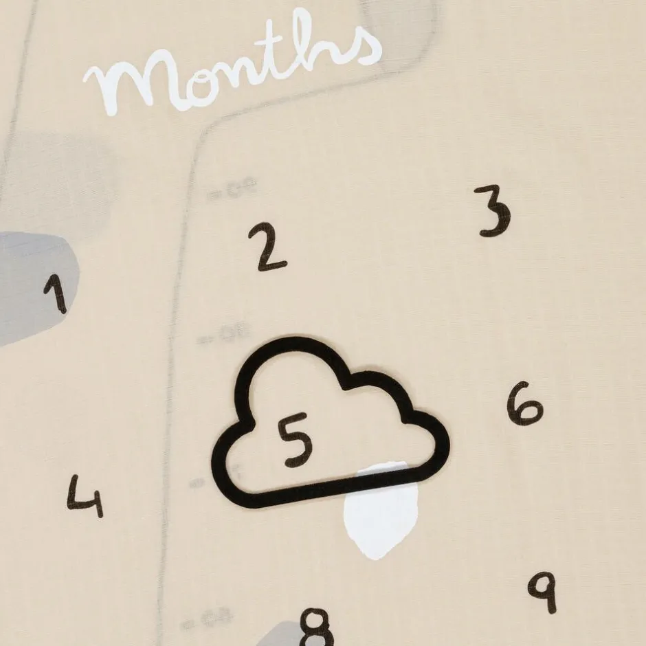 Mayoral Beige Cotton Baby Milestone Swaddles (2 Pack) Online