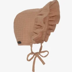 Elodie Beige Cotton Bonnet Outlet