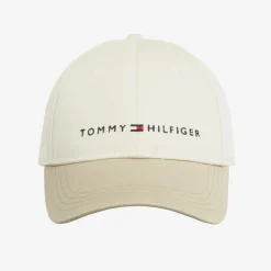 Tommy Hilfiger Beige Cotton Cap Outlet