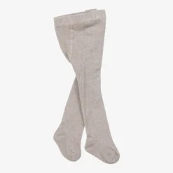 Mayoral Newborn Beige Cotton Ribbed Baby Tights Outlet
