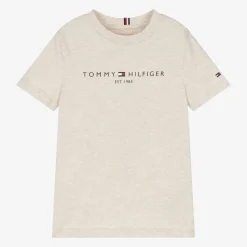 Tommy Hilfiger Beige Cotton T-Shirt Online